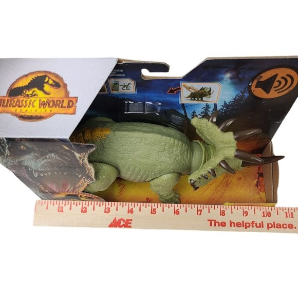 NEW Jurassic World Dominion Roar Strikers Sinoceratops Dinosaur Figure Roars - Picture 8 of 9